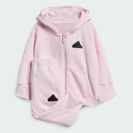 Kids Clothing Pink adidas Kids Jogger And Hoodie Set