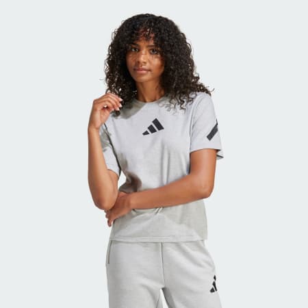 adidas Women s T Shirts Tops Grey adidas Saudi Arabia