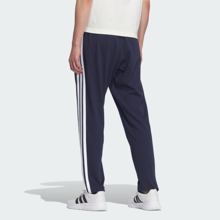 Essentials 3-Stripes Tapered Pants Single Jersey Open Hem