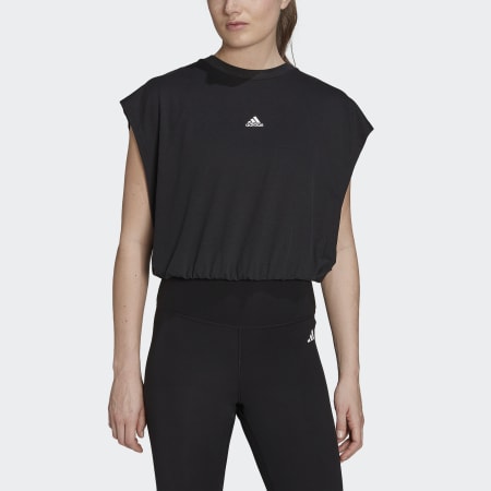 Clothing - Hyperglam Sleeveless Tee - Black | adidas South Africa