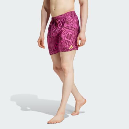 adidas x FARM 3-Stripes Swim Shorts 5-Inch