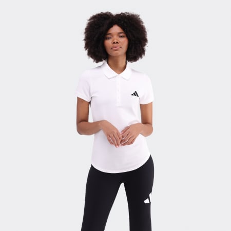 WOMENS SMALL LOGO PIQUE POLO SHIRT