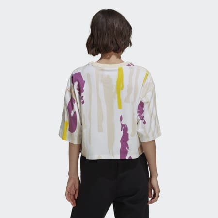 Thebe Magugu Allover Print Crop Tee