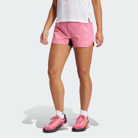 Clothing - Terrex Agravic Trail Running Shorts - Pink | adidas South Africa