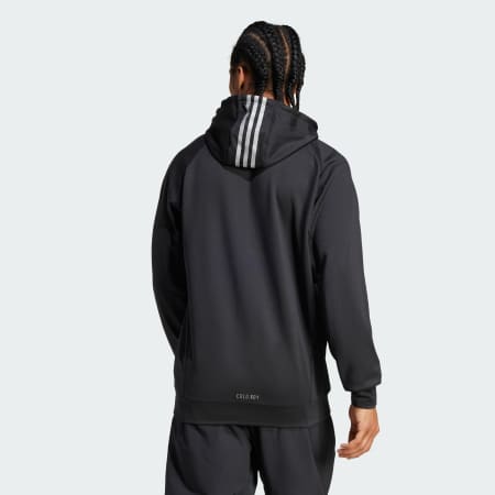 Game and Go Training Big Logo 3-Stripes Full-Zip Hoodie