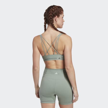 adidas Yoga Studio Crop Sweatshirt Women - silk green HR5086