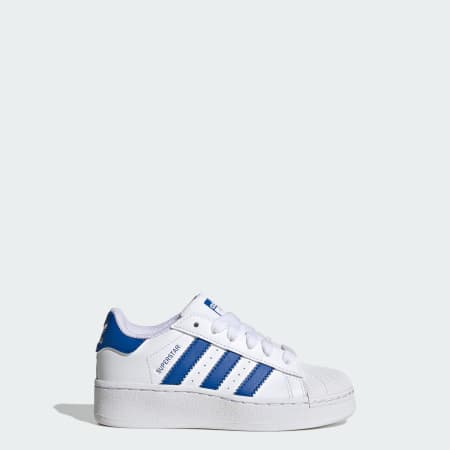 Adidas superstar shop shoes blue stripes