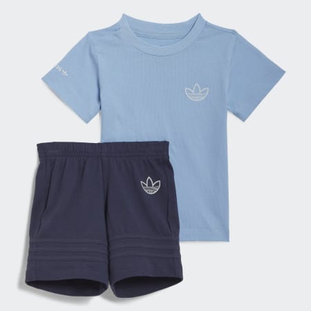 Set tricou și pantaloni scurți din colecția SPRT de la adidas