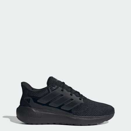 Mens black adidas running shoes best sale