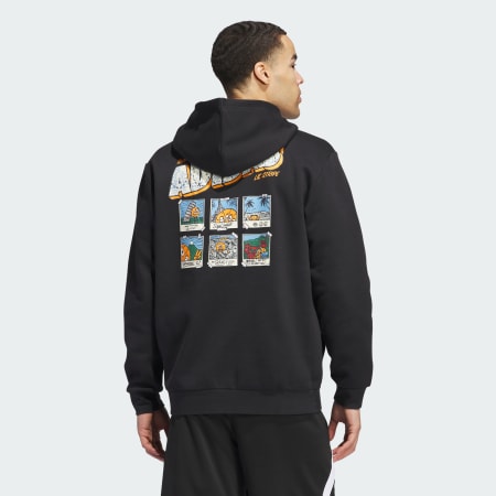 Lil Stripe Postcard Graphic Hoodie