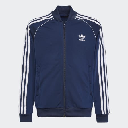 Adidas track jacket light blue hotsell