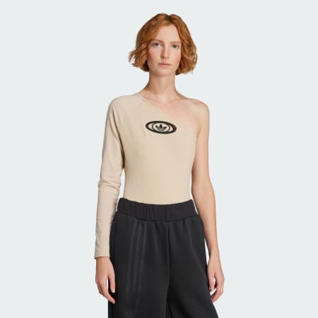adidas Originals Campus 2000 One-Shoulder Bodysuit