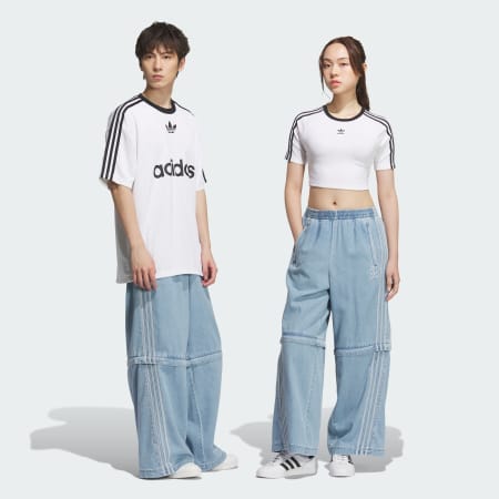Adilenium Denim Oversized Zip Off Track Pants (Gender Neutral)
