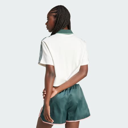 Loose Crop Polo Shirt