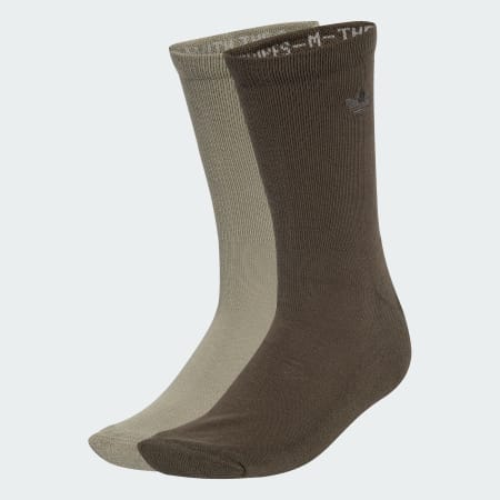 Two-toned Crew Socks 2 Pairs