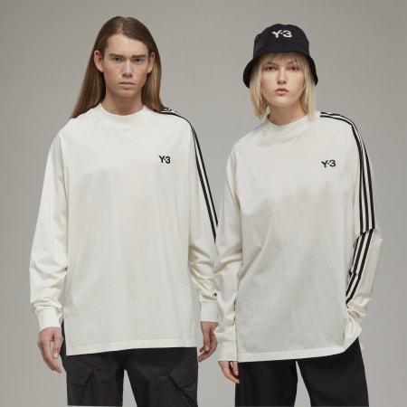 Y-3 Stripes Long Sleeve Tee