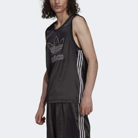 Adicolor Trefoil 3-Stripes Satin Tank Top