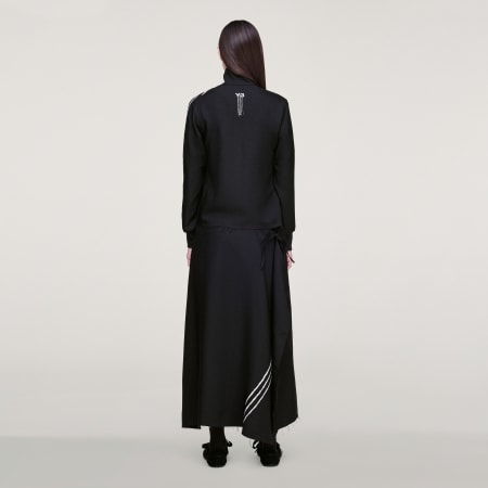 Y-3 SPORT UNIFORM RAW CUT 3 STRIPES SKIRT