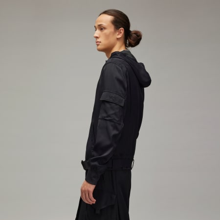 Y-3 Rayon Twill Hooded Top