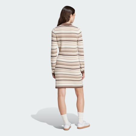שמלת פולו סרוגה Striped