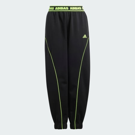 Black and neon green adidas pants best sale