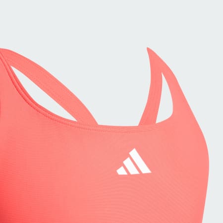 Costum de baie cu 3 dungi și spate în formă de C pentru copii