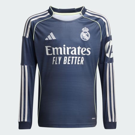 Tricou cu m&acirc;necă lungă Real Madrid 25/26 pentru meciuri &icirc;n deplasare