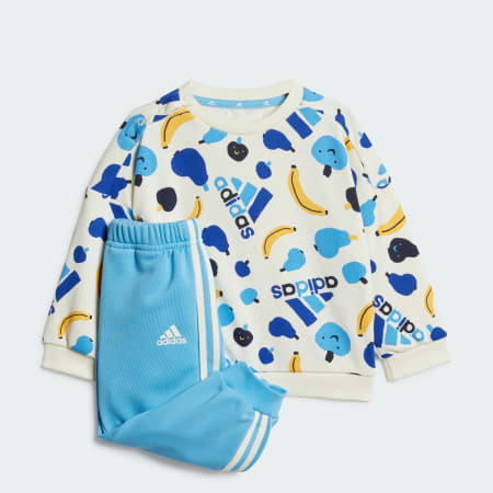 Adidas originals infant green 2024 crew and joggers set