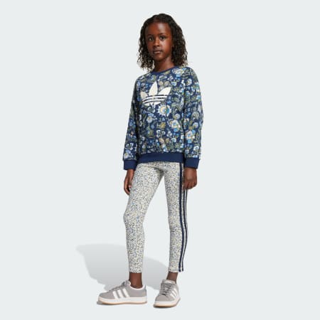 Adidas Originals X Liberty London Crew Leggings Set Kids