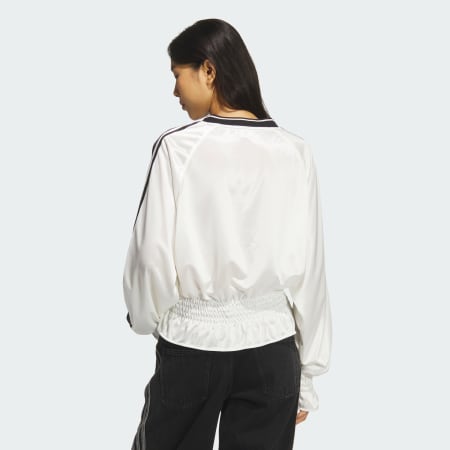 SMOCKED JERSEY LONG SLEEVE TEE