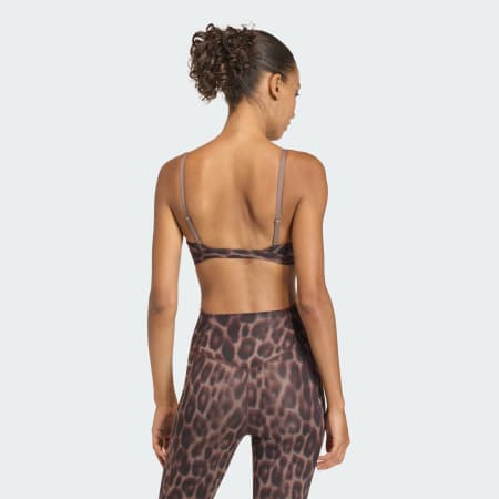Optime Essentials Workout Leopard Light Support Bra