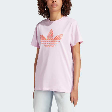 Pink adidas outlet top