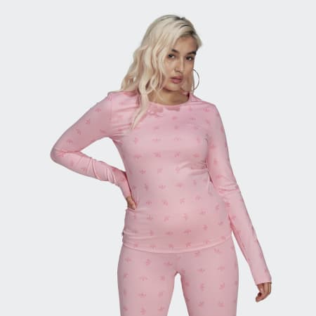 Slim Allover Print Long Sleeve Tee