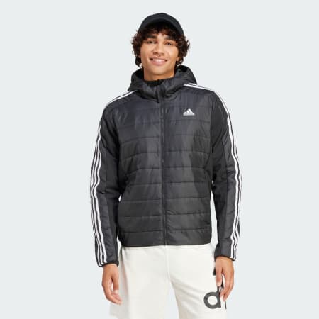 جاكيت Essentials 3-Stripes Insulated Hooded Hybrid