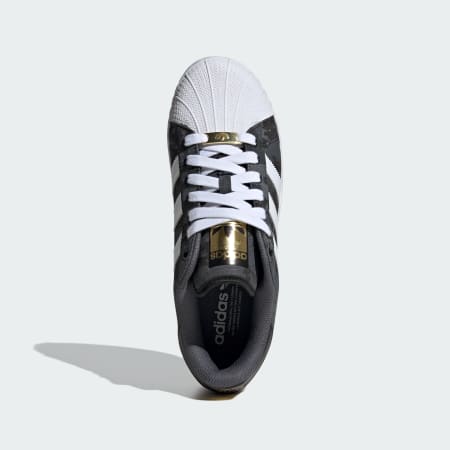 Originals black superstar sneakers with holographic metal toe clearance cap