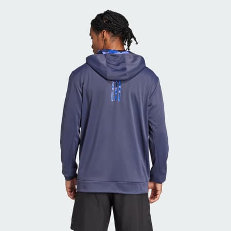 جاكيت بقبعة Train Essentials Camo