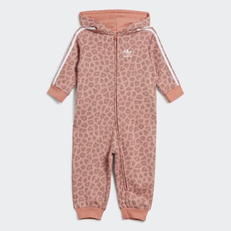 Animal Allover Print Hooded Bodysuit with Ears