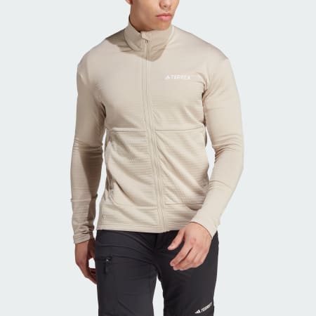 Clothing - Terrex Multi Light Fleece Full-Zip Jacket - Beige | adidas ...