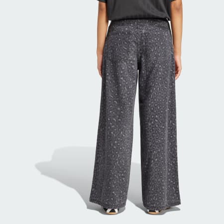 Originals Denim Leopard Print Loose Pants