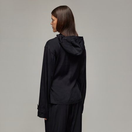 Y-3 Rayon Twill Hooded Top