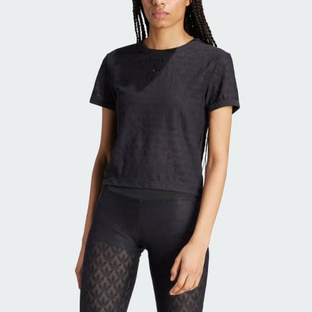 adidas Little Girls T-Shirt & Leggings Outfit Set Size 5 Black