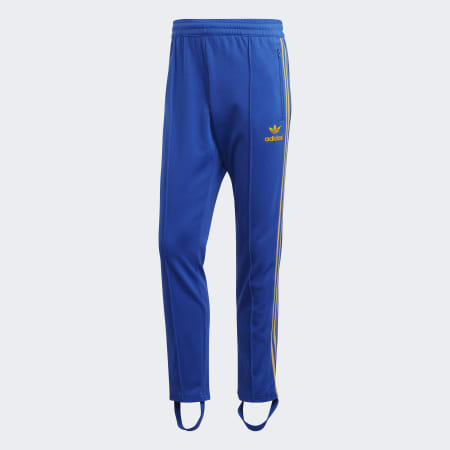 blue adidas track pants