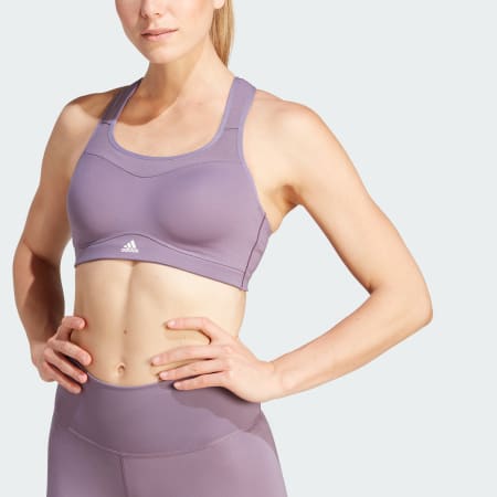 adidas TLRD Impact Training High-Support Bra (Plus Size) - Purple, Women's  Training