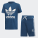 Conjunto Shorts Camiseta Trefoil Legend Marine / White DV2851 Conjunto Shorts Camiseta Trefoil Legend Marine / White DV2851