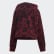 Bellista Allover Print Cropped Hoodie Maroon / Black EC1901 Bellista Allover Print Cropped Hoodie Maroon / Black EC1901