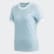 Camiseta 3 bandas Clear Sky / White FM3322 Camiseta 3 bandas Clear Sky / White FM3322