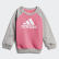 French Terry joggingdragt Semi Solar Pink / Medium Grey Heather / White DV1288 French Terry joggingdragt Semi Solar Pink / Medium Grey Heather / White DV1288