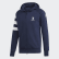 Felpa con cappuccio French Handball Federation Collegiate Navy / White DY2011 Felpa con cappuccio French Handball Federation Collegiate Navy / White DY2011
