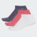 Meias Invisíveis Performance — 3 pares Multicolor / White / Trace Purple CF7372 Meias Invisíveis Performance — 3 pares Multicolor / White / Trace Purple CF7372