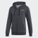 Linear Hoodie Dark Grey Heather / Active Gold EI9819 Linear Hoodie Dark Grey Heather / Active Gold EI9819